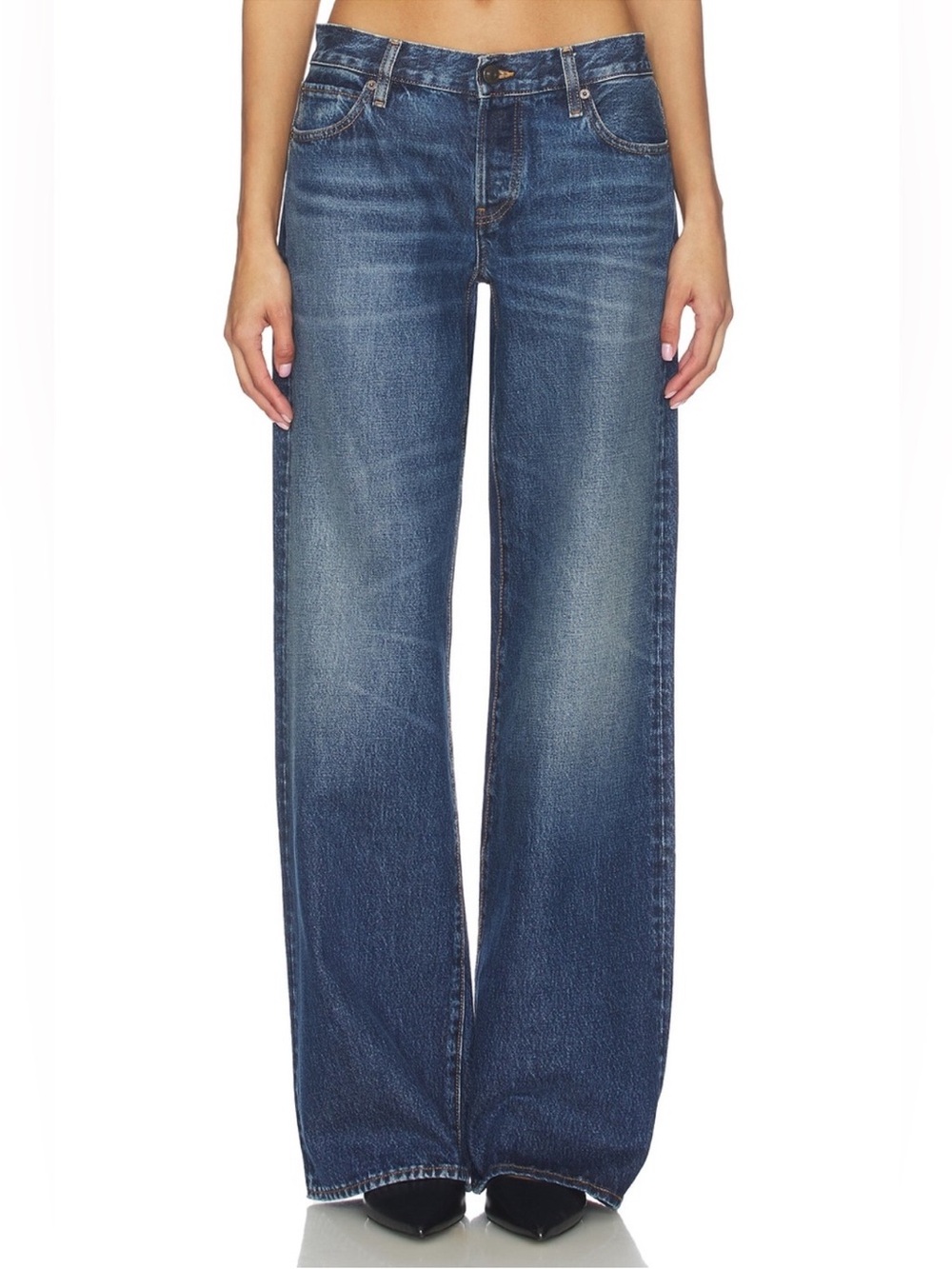 FRAME Amelia Gray Low Rise Denim